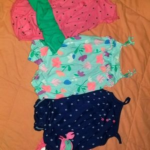 3 Babygirl Rompers